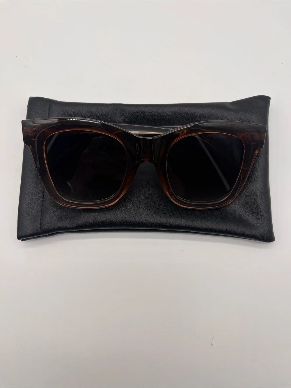 Quay Afterhours Brown Acetate Sunglasses with Brown Gradient Lenses